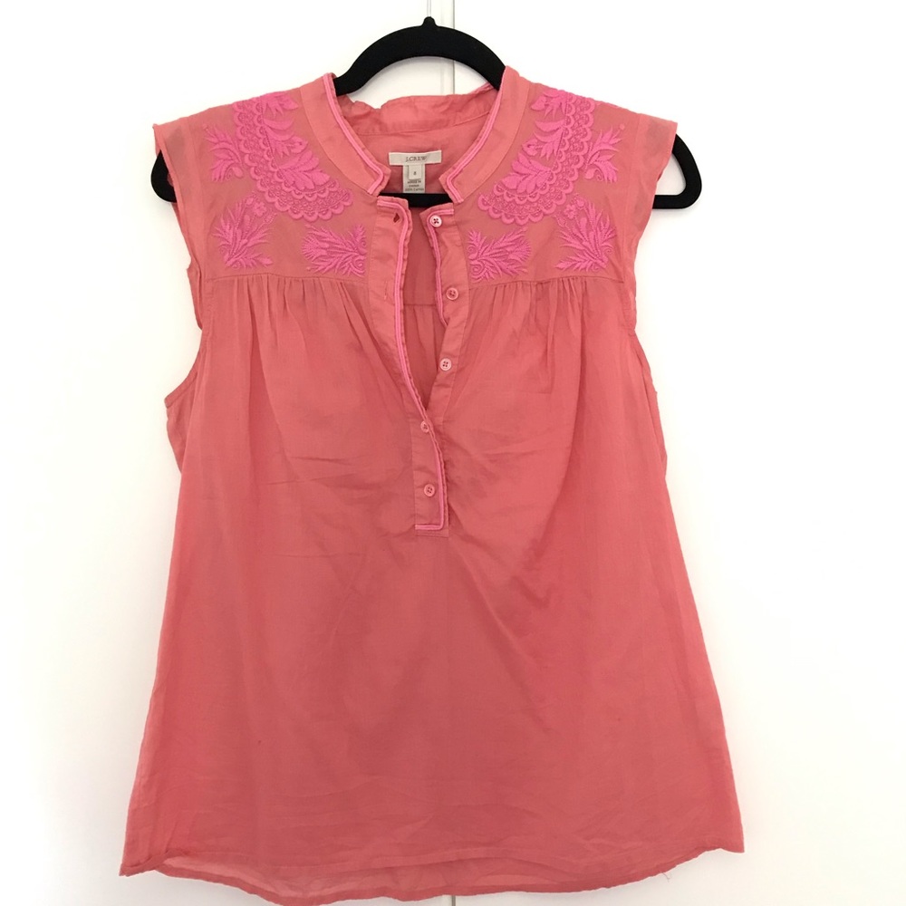 J.Crew Embroidered Top